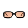 Dusk - Dusk, Streetwear, urbn eyewear lunettes de soleil tendance, montures noires, lentilles orange vibrantes