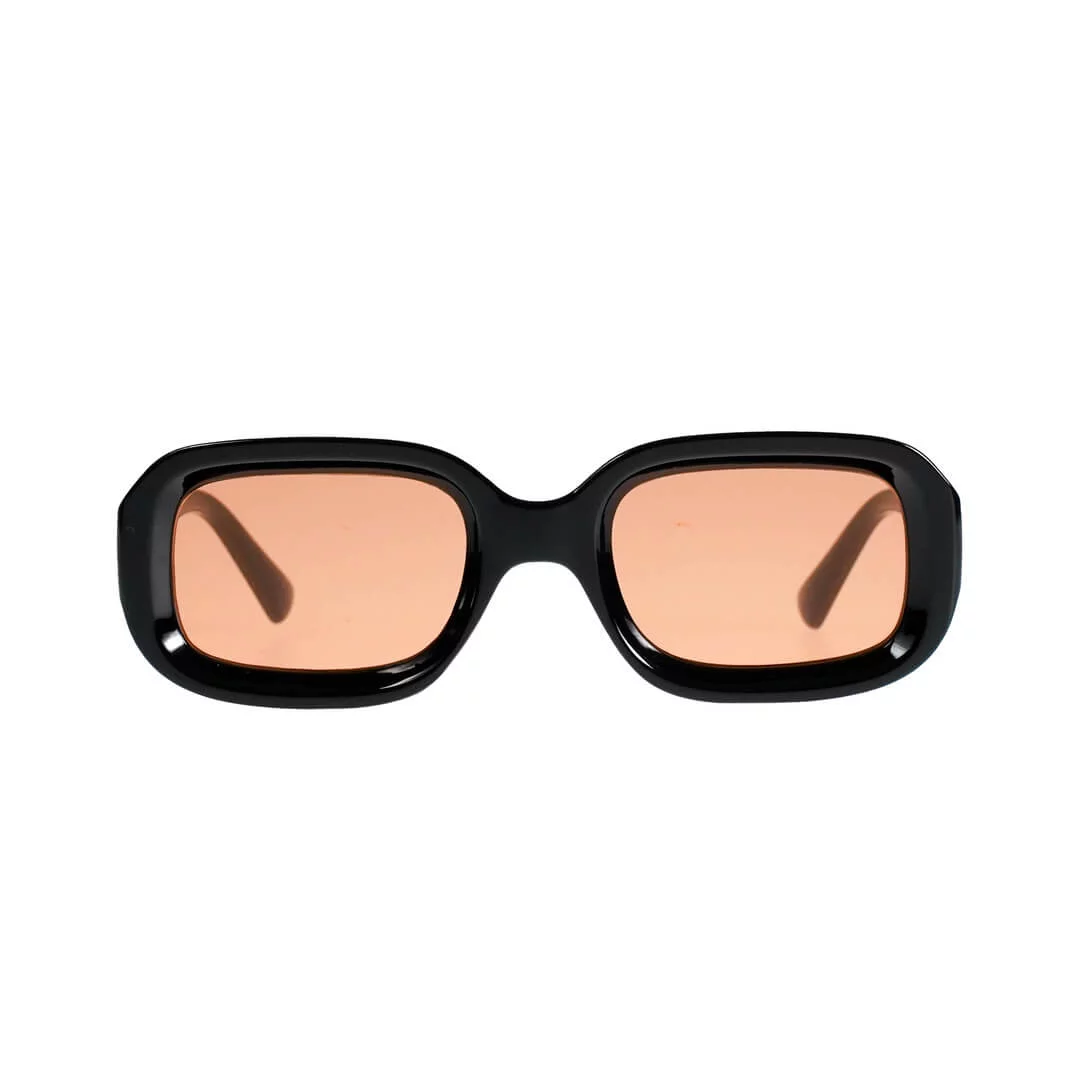 Dusk - Dusk, Streetwear, urbn eyewear lunettes de soleil tendance, montures noires, lentilles orange vibrantes