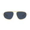 Lunettes de soleil Skyway Black. Monture dorée, style aviateur. Le luxe discret, quoi.