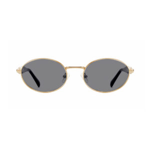 Lunettes de soleil Indigo unisexes, monture dorée élégante, verres sombres, style streetwear urbn tendance.